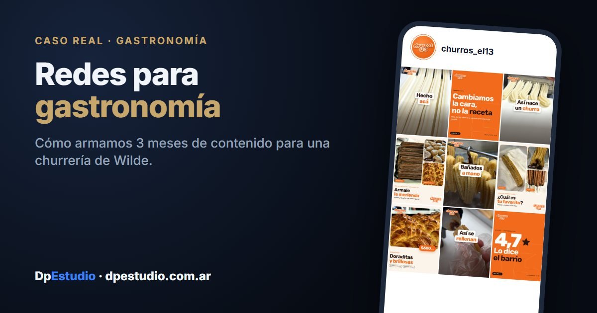Contenido para redes de gastronomía: caso Churros El 13