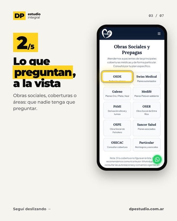 Lo que preguntan, a la vista · DP Estudio Integral