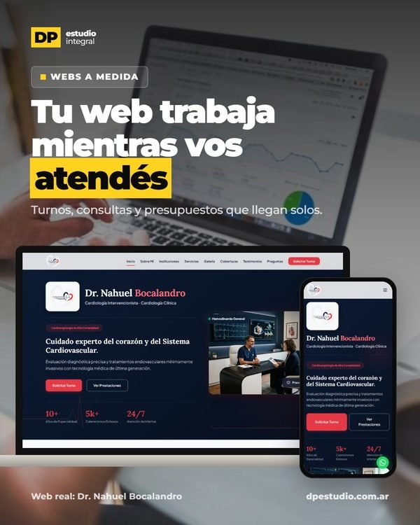 Tu web trabaja mientras vos atendés · DP Estudio Integral