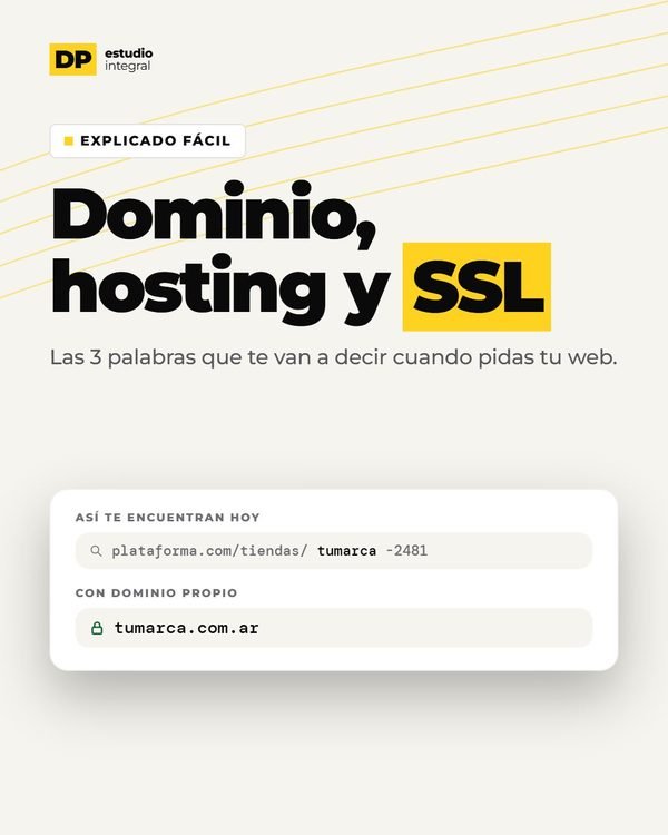 Dominio, hosting y SSL · DP Estudio Integral