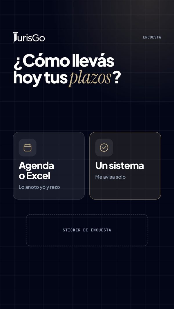 ¿Cómo llevás hoy tus plazos? · iuris Go