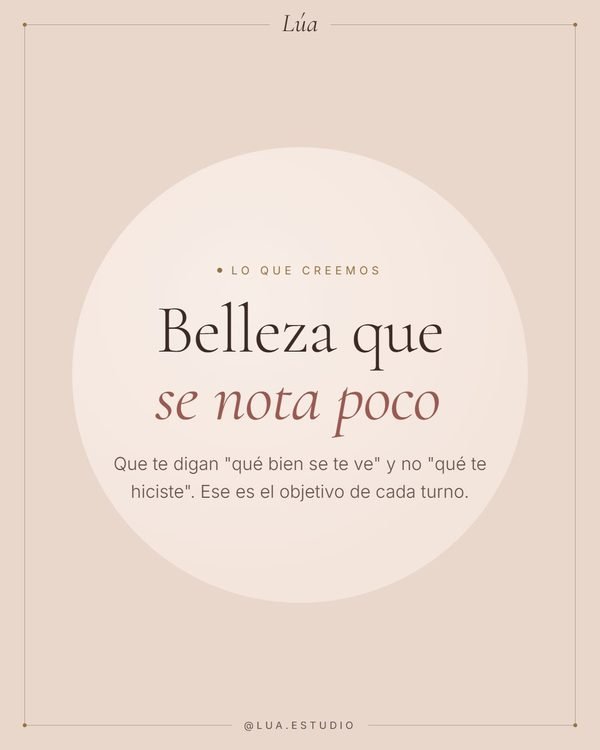 Belleza que se nota poco · Lúa