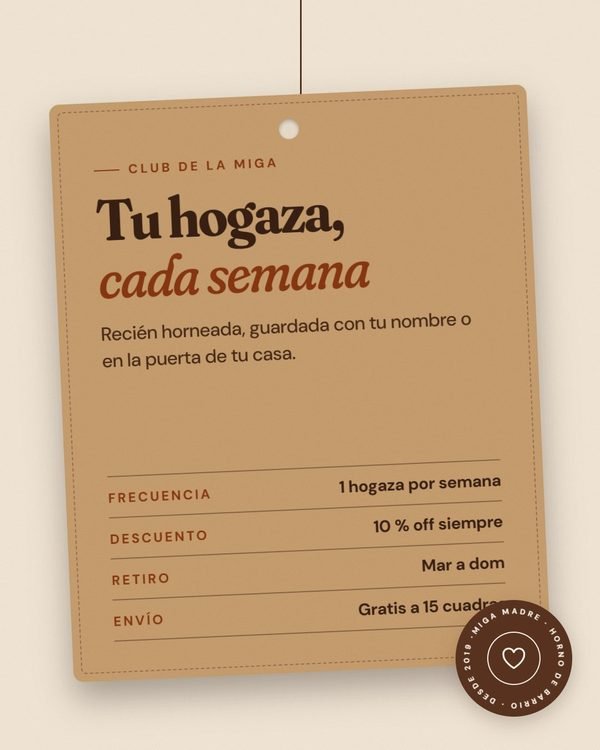 Tu hogaza, cada semana · Miga Madre