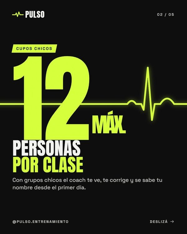 personas por clase · Pulso