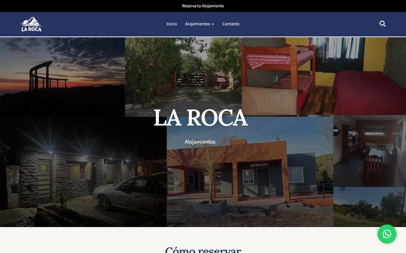 Sitio web de Alquiler La Roca, hecho por DpEstudio