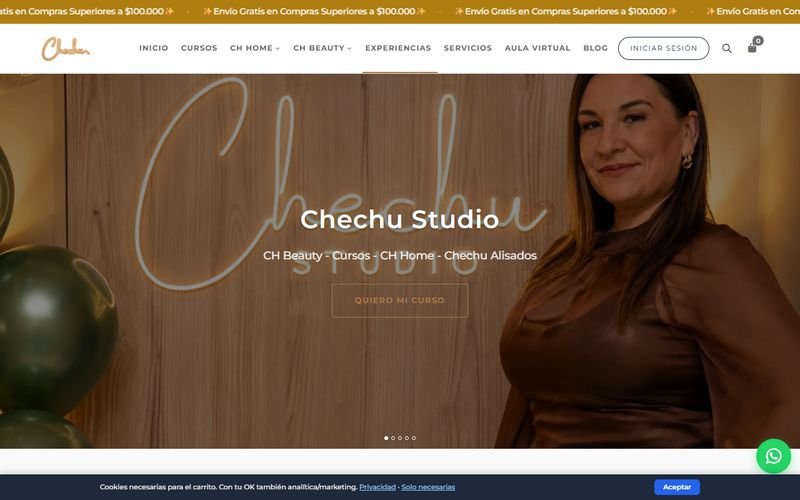 Sitio web de Chechu Studio hecho por DpEstudio