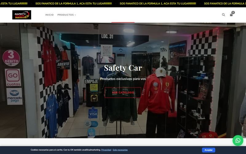 Sitio web de Safety Car CBA hecho por DpEstudio