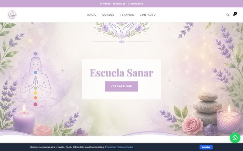 Sitio web de Sanar Desde el Amor hecho por DpEstudio