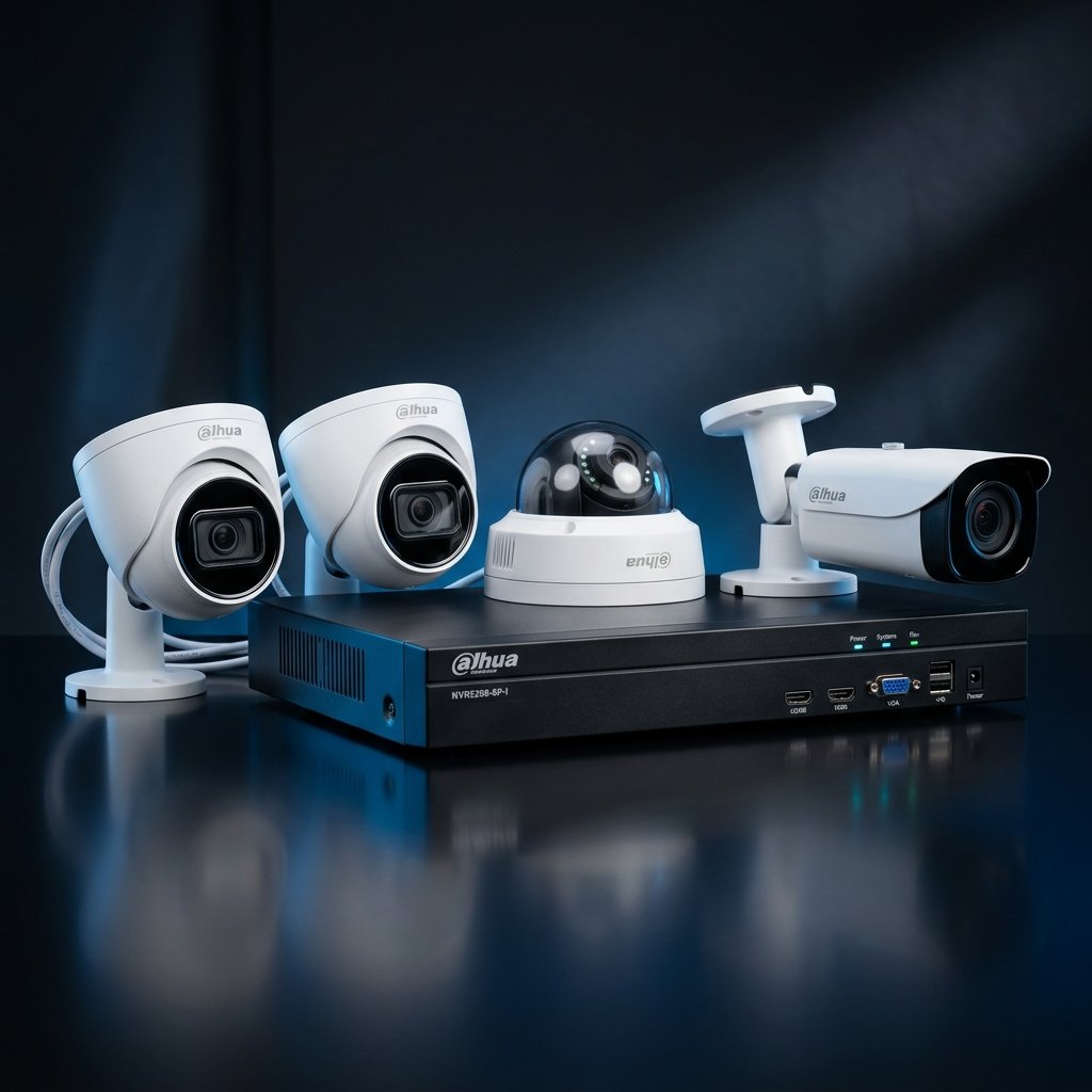 Kit Dahua Premium de 3 Cámaras de seguridad con DVR
