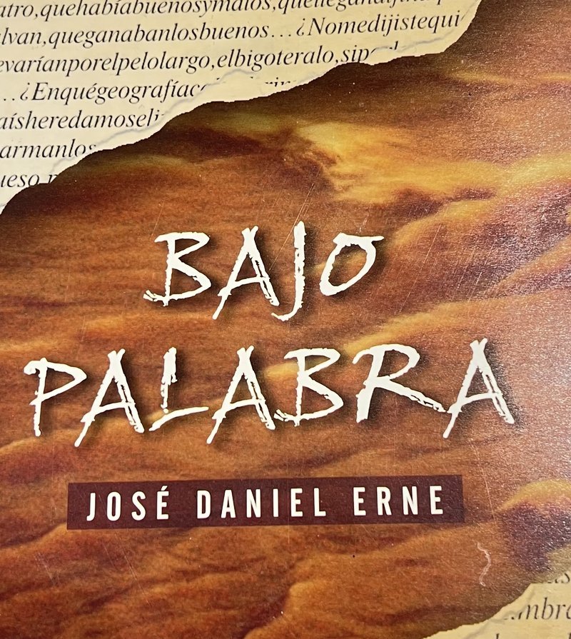Portada de Bajo Palabra por Daniel Erne