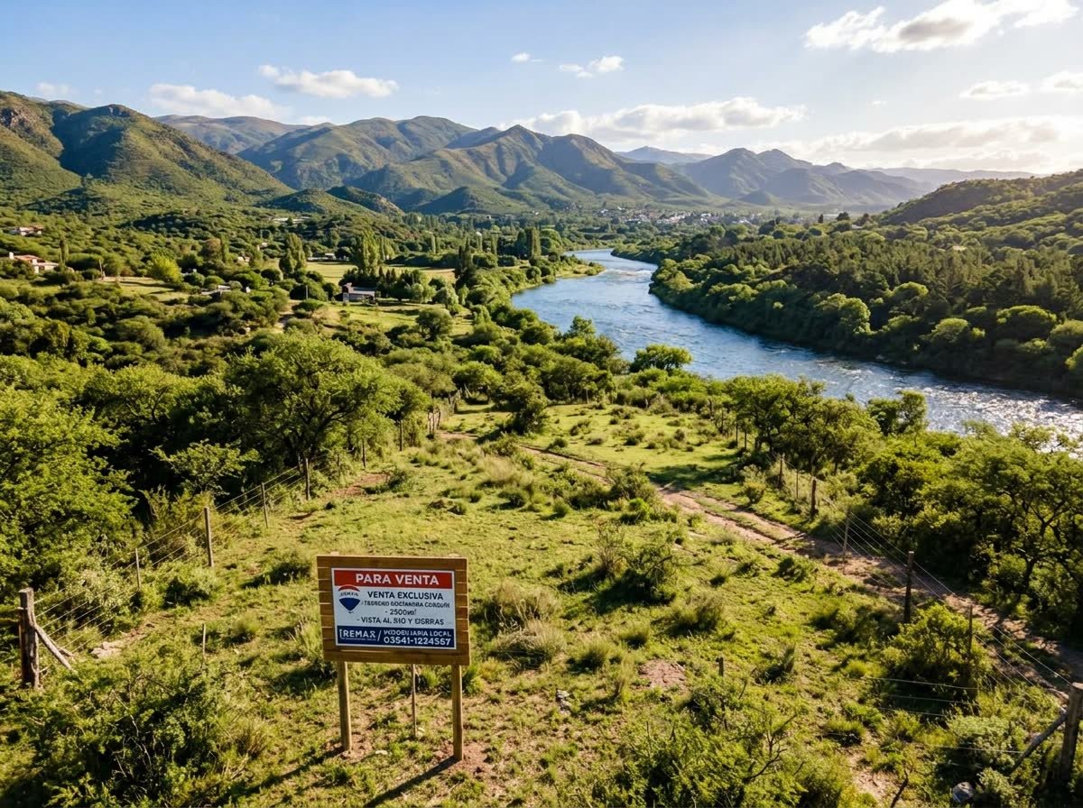 Lote Costero sobre Río Cosquín
