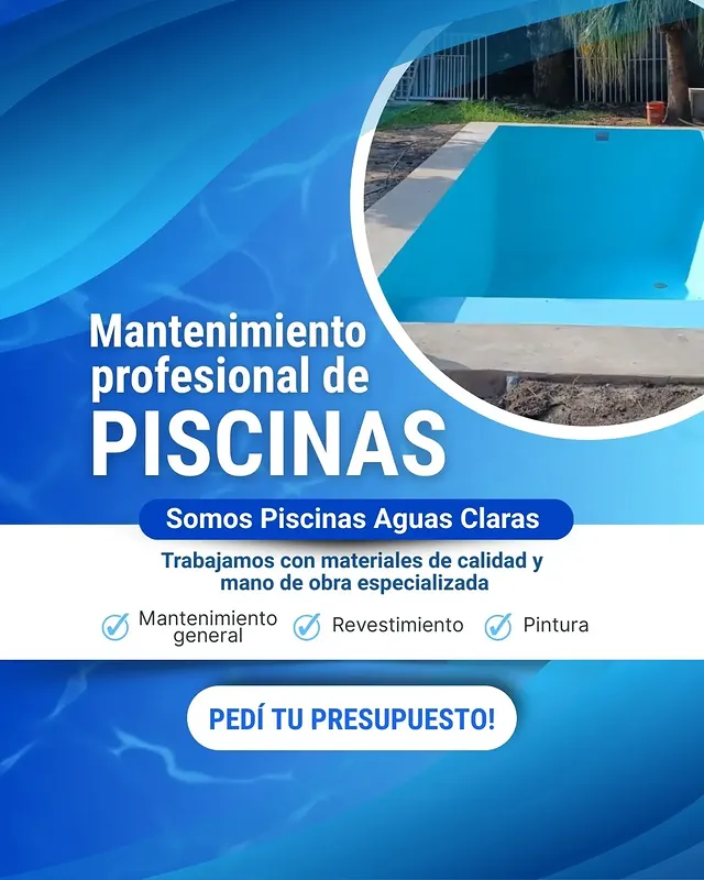 Piscina terminada Aguas Claras