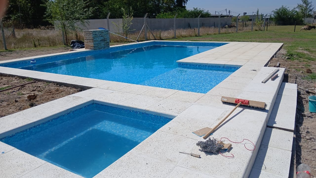 Obra de piscina