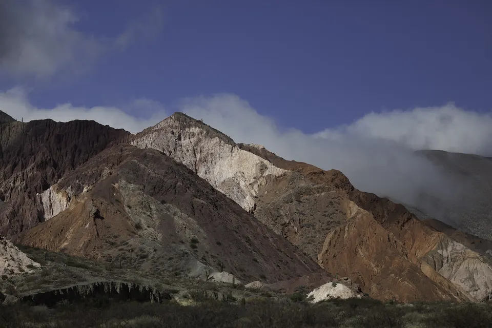 Cerros de colores en la provincia de Jujuy
